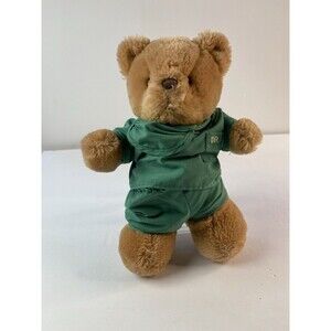 Vintage J Elsner Teddy Bear Doctor MD Scrubs Plush Toy Made in Korea Light Brown